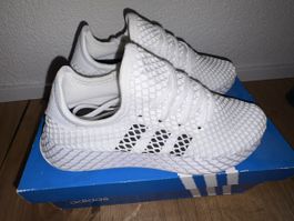 Adidas Deerupt Runner J, Gr. 38, Weiss/Schwarz, Top! (50)