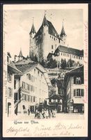 Thun, Strassenpartie mit Geschäften und