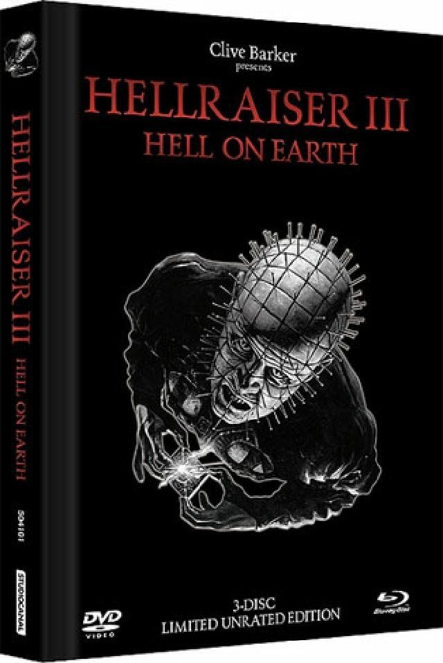 Alle DVDs: Hellraiser 3 Hell on Earth [LE] Mediabook BR + 2DVD – Neu und originalverpackt aus Weinfelden von Media-Extrakt