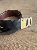 Vintage DAKS London Gürtel schwarz, 105 cm