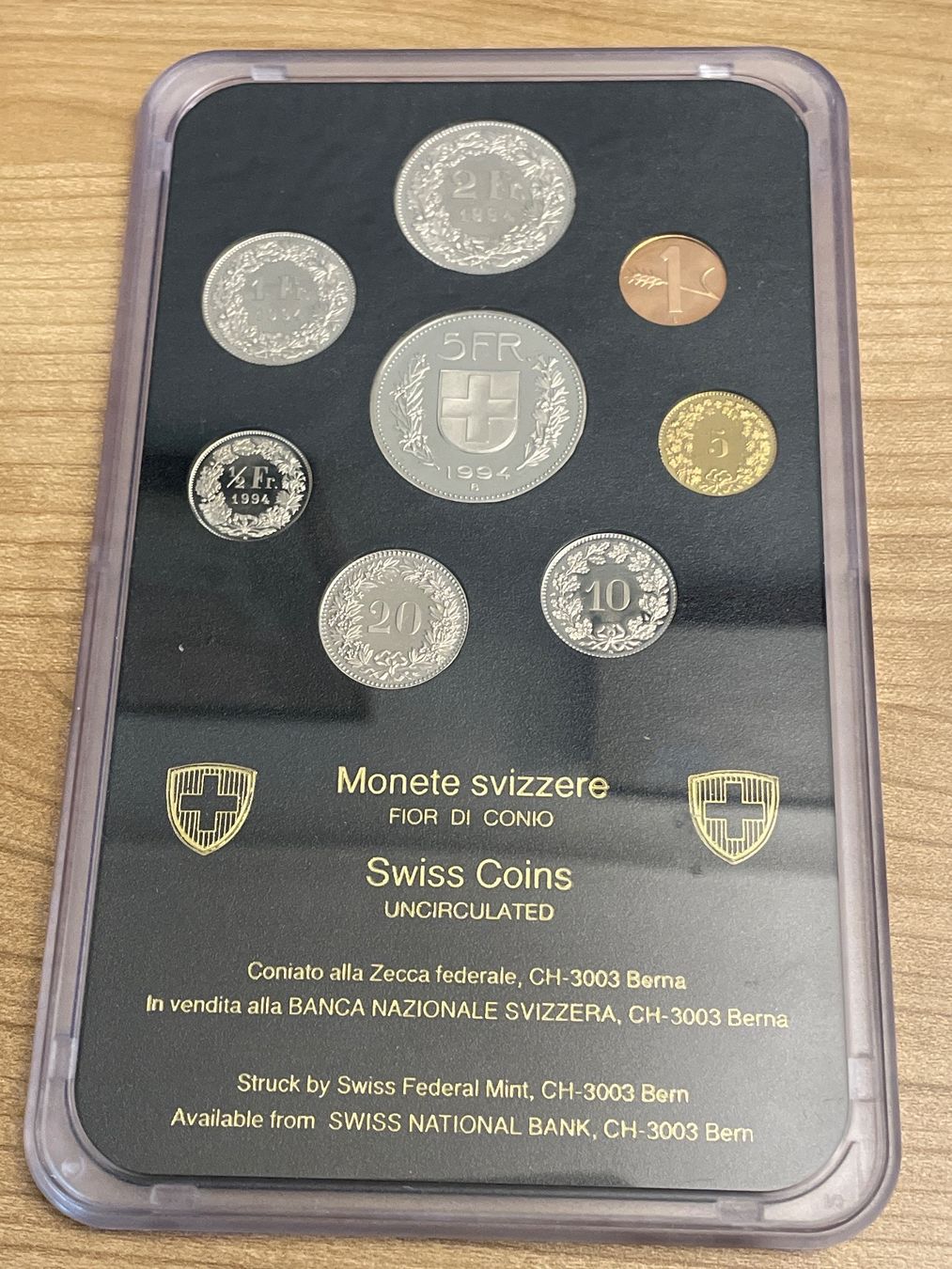 Tutti le monete: Münzsatz Schweiz 1994 Stgl – Nuovo e nell'imballaggio originale da Schlossrued venduto da Tkanada