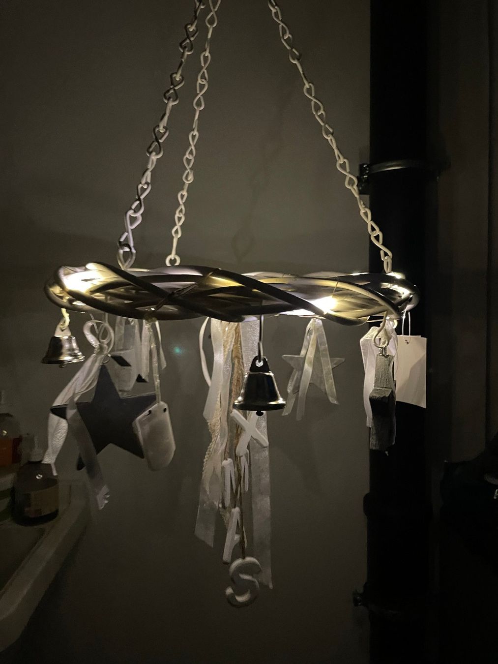 Tutte le decorazioni: Weihnachtsdeko Weihnachtskranz weiss Glocken ... – Nuovo (secondo la descrizione) da Embrach venduto da pifu_gmbh 3