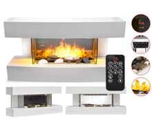 + LED Wandkamin Elektrokamin Elektrischer Kamin Heizstrahler