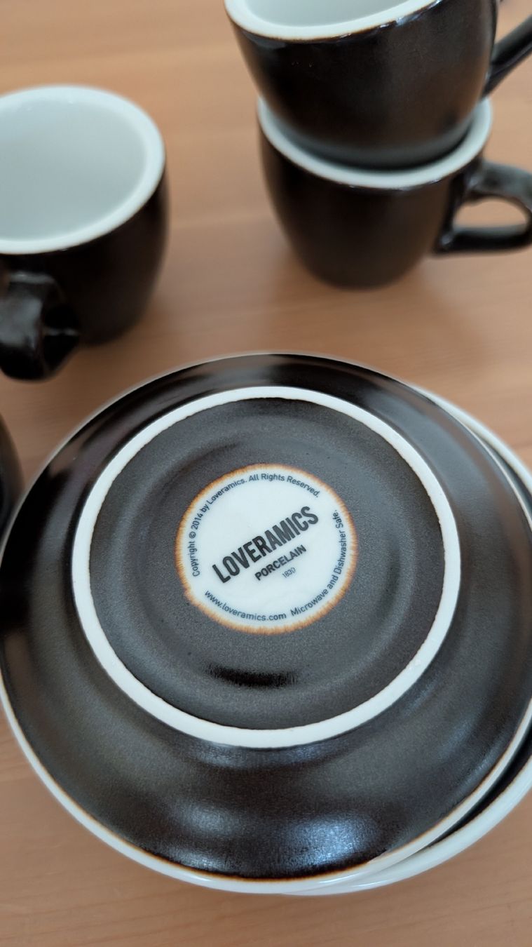 Tasses: 4 Espressotassen & Untertasse LOVERAMICS – D'occasion à Zürich par adormideras 3