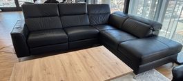 Conforama Leder-Ecksofa MADONA schwarz - VP 1600