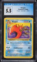 1999 Pokemon Fossil Kingler #38 CGC 5.5 EX+