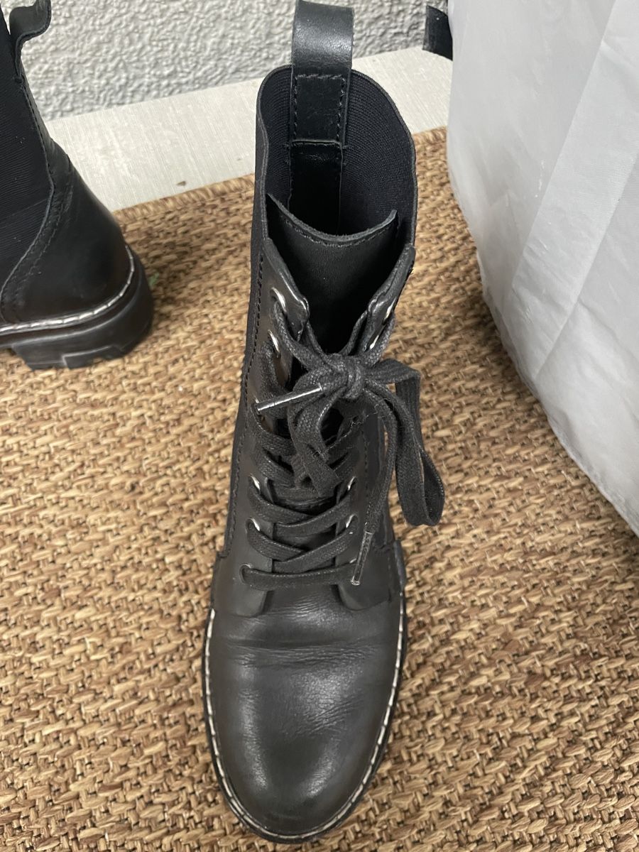 Allsaints Scarpe da donna: All Saints Black Leather Boots - Size 37.5 – Usato da Zürich venduto da Crmesiti 3