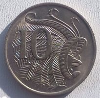 AUSTRALIA - AUSTRALIEN - 10 CENTS 1969 - IN MUENZKAPSEL - VZ