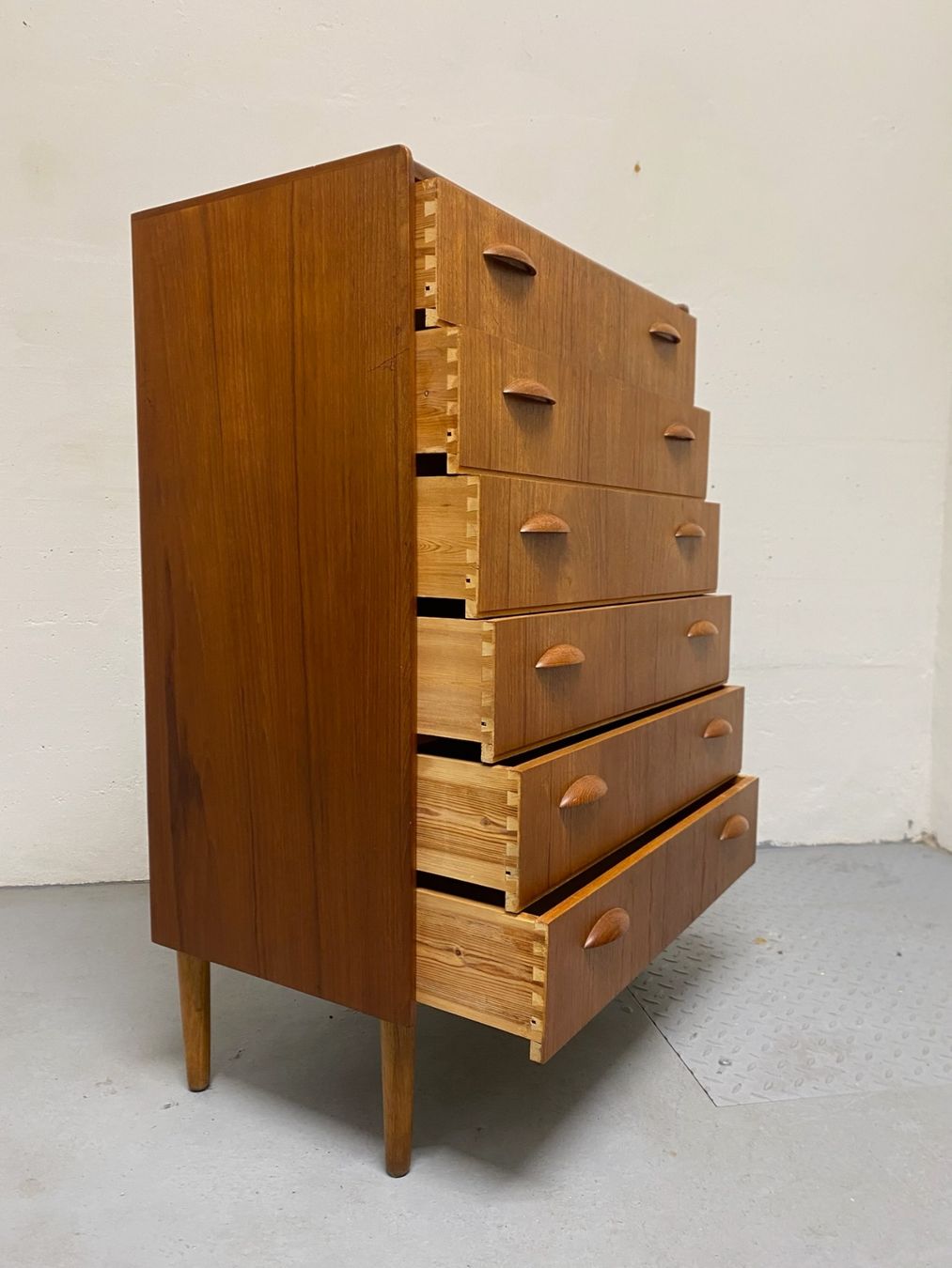 Cassettiere: Teak Kommode Denmark MidCentury 60s – Usato da Basel venduto da MidMod20C 1