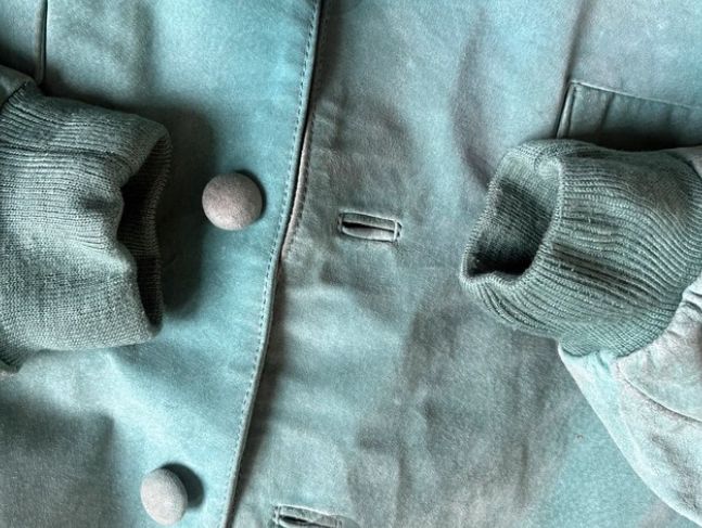 Vestes: Vintage Used Lederjacke türkis – D'occasion à Basel par NormaJean01 6