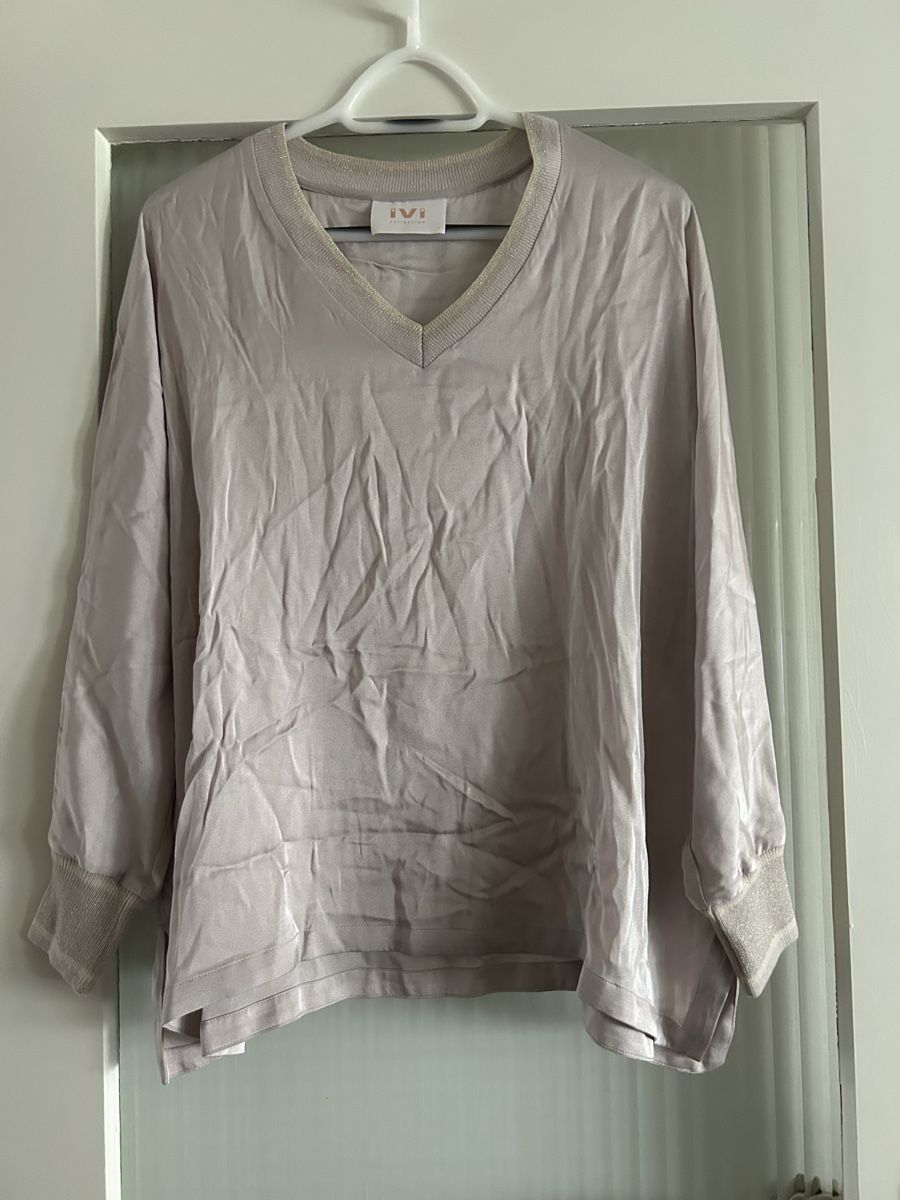 Chemisiers: Damen Pullover IVI Collection Grösse 48 Seide / Elastan – D'occasion à Allschwil par meeresperle