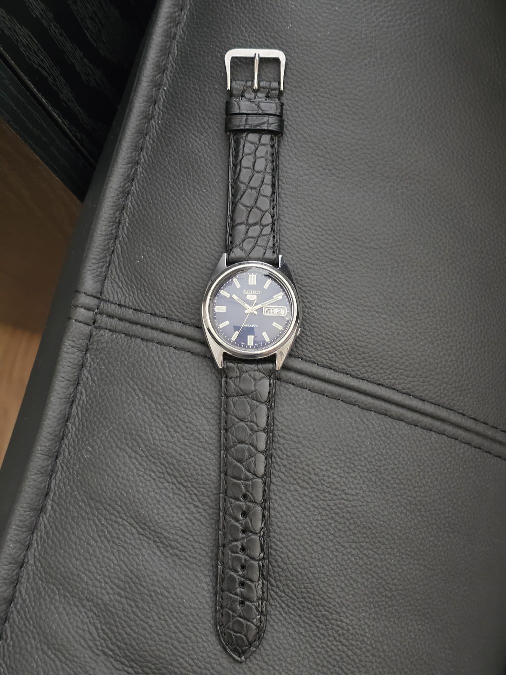 Seiko Uhren: Seiko 5 automatique,  verre plexi  – Gebraucht aus Grand-Lancy von Precision-GE 5