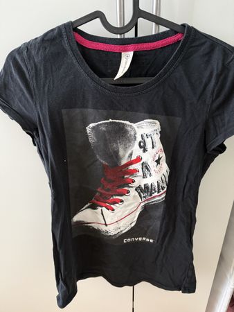 Converse Damen T-Shirt schwarz, Gr. S