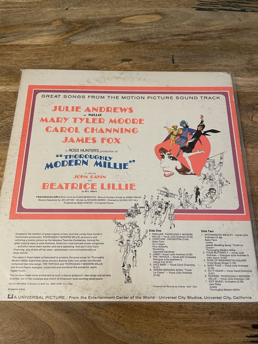 Dischi in vinile: Thoroughly Modern Millie Soundtrack – Usato da Hombrechtikon venduto da baersandro 1
