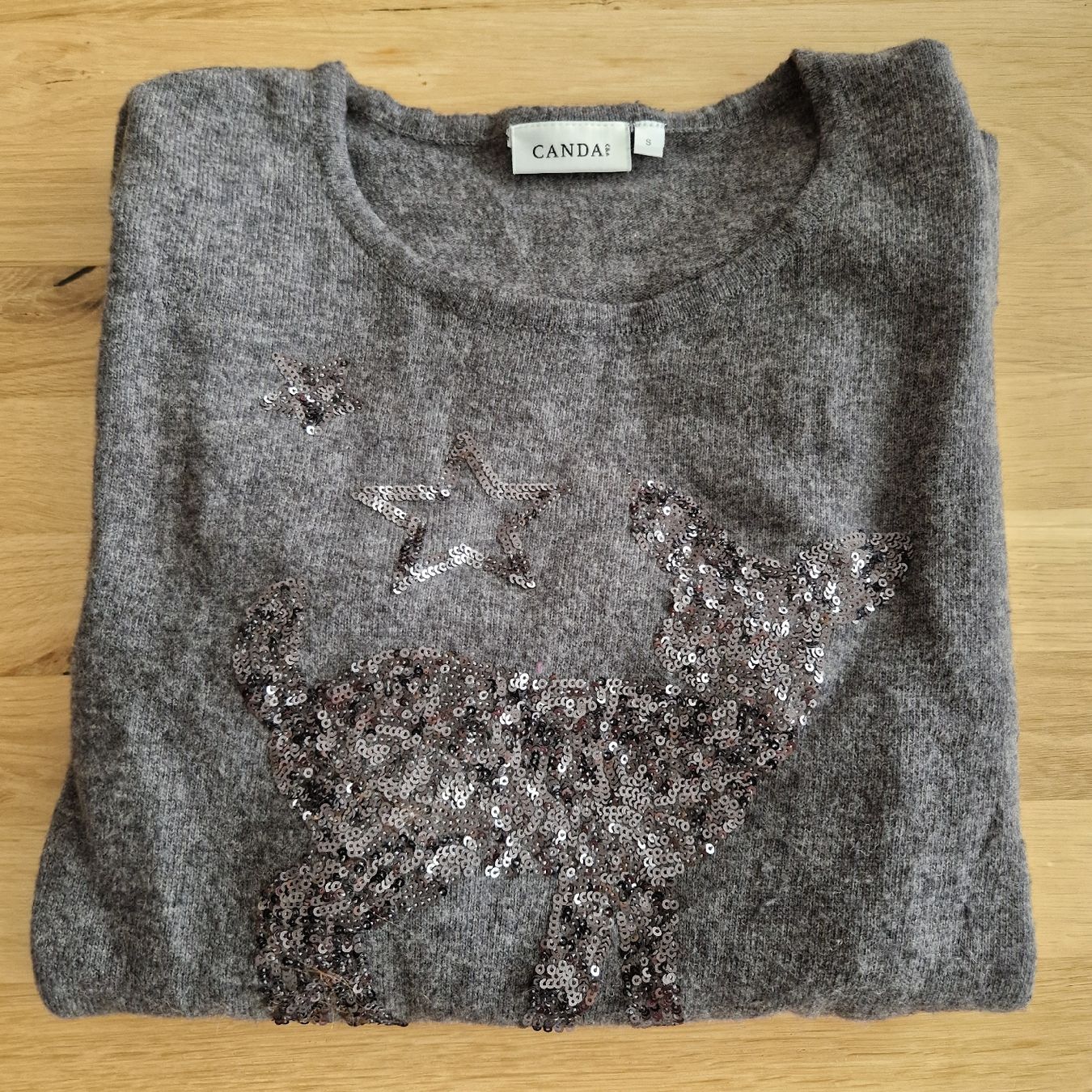 C&A Maglioni & Felpe: Pullover, Grau, Gr S, Winter Pulli / Reh Weihnacht – Nuovo (secondo la descrizione) da Nendeln venduto da Zopfie_ 1