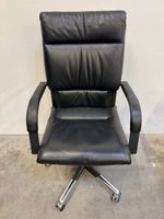 VITRA Bürostuhl 🪑 Mario Bellini / Figura Leder schwarz