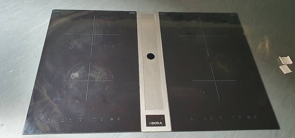 Cucine: Glaskeramik- Kochfeld/Herdplatte mit Dunstabsaugung – Usato da Winterthur venduto da BauTeilLaden2000 1