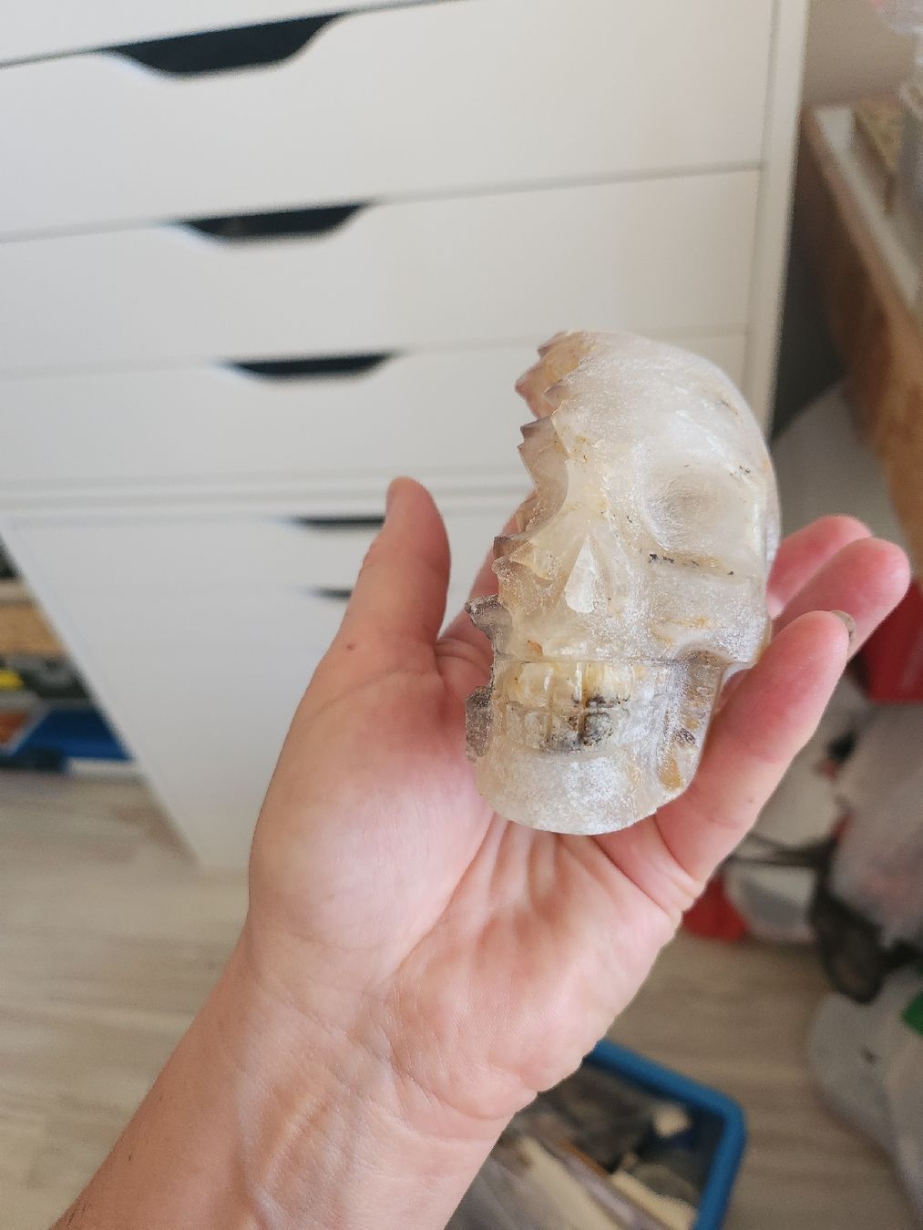 Tutte le decorazioni: crâne de cristal de roche  – Nuovo e nell'imballaggio originale da St-Livres venduto da SilkeC 6