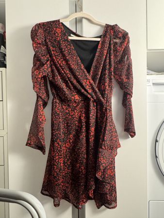 Floral Print Wrap Dress