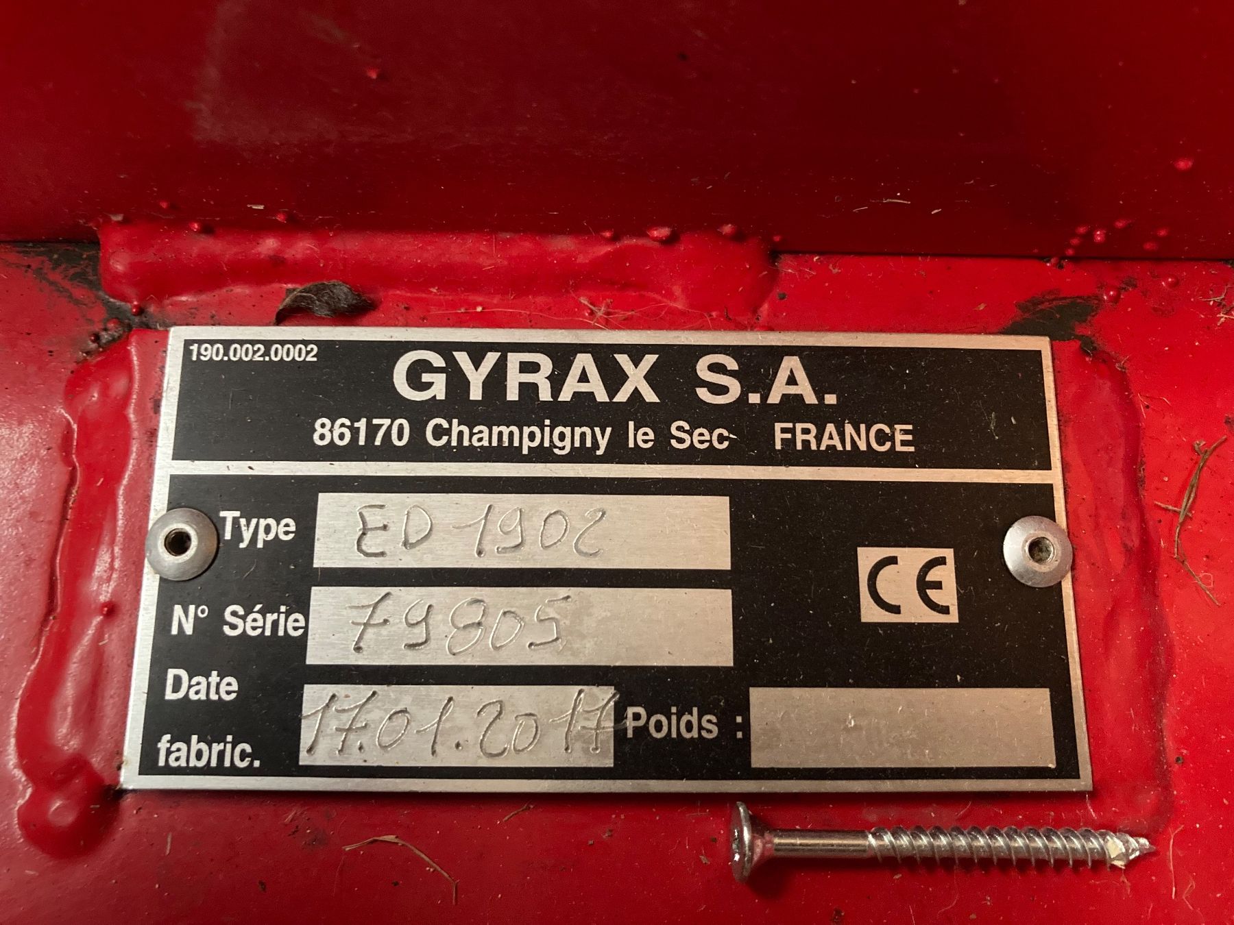 Häcksler: Gyrobroyeur Gyrax ED1902 – Gebraucht aus Baulmes von LBallif 3