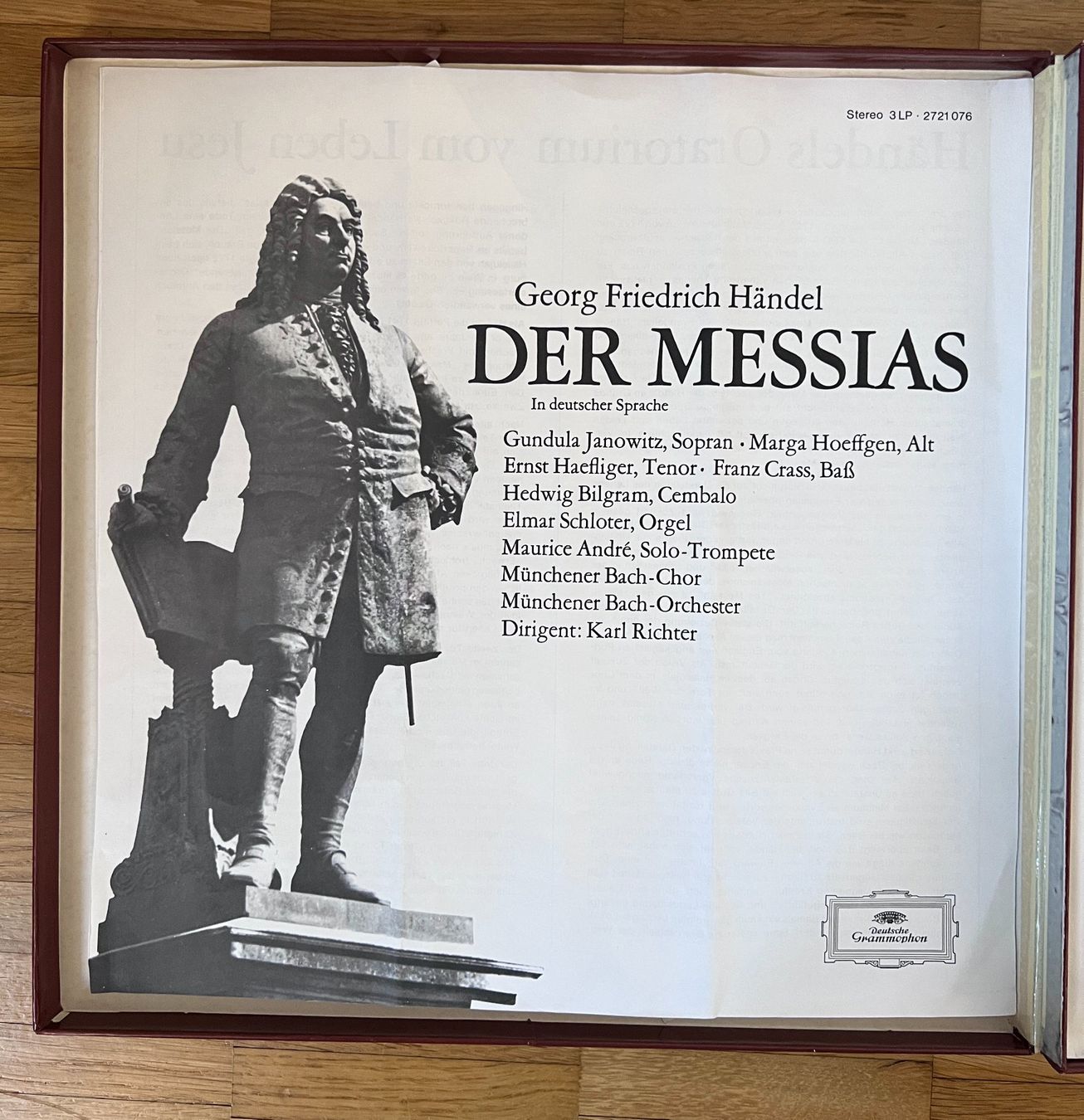Dischi in vinile: Schallplatten Der Messias - Karl Richter box 3x – Usato da Bellinzona venduto da CarpiFotoSA 1