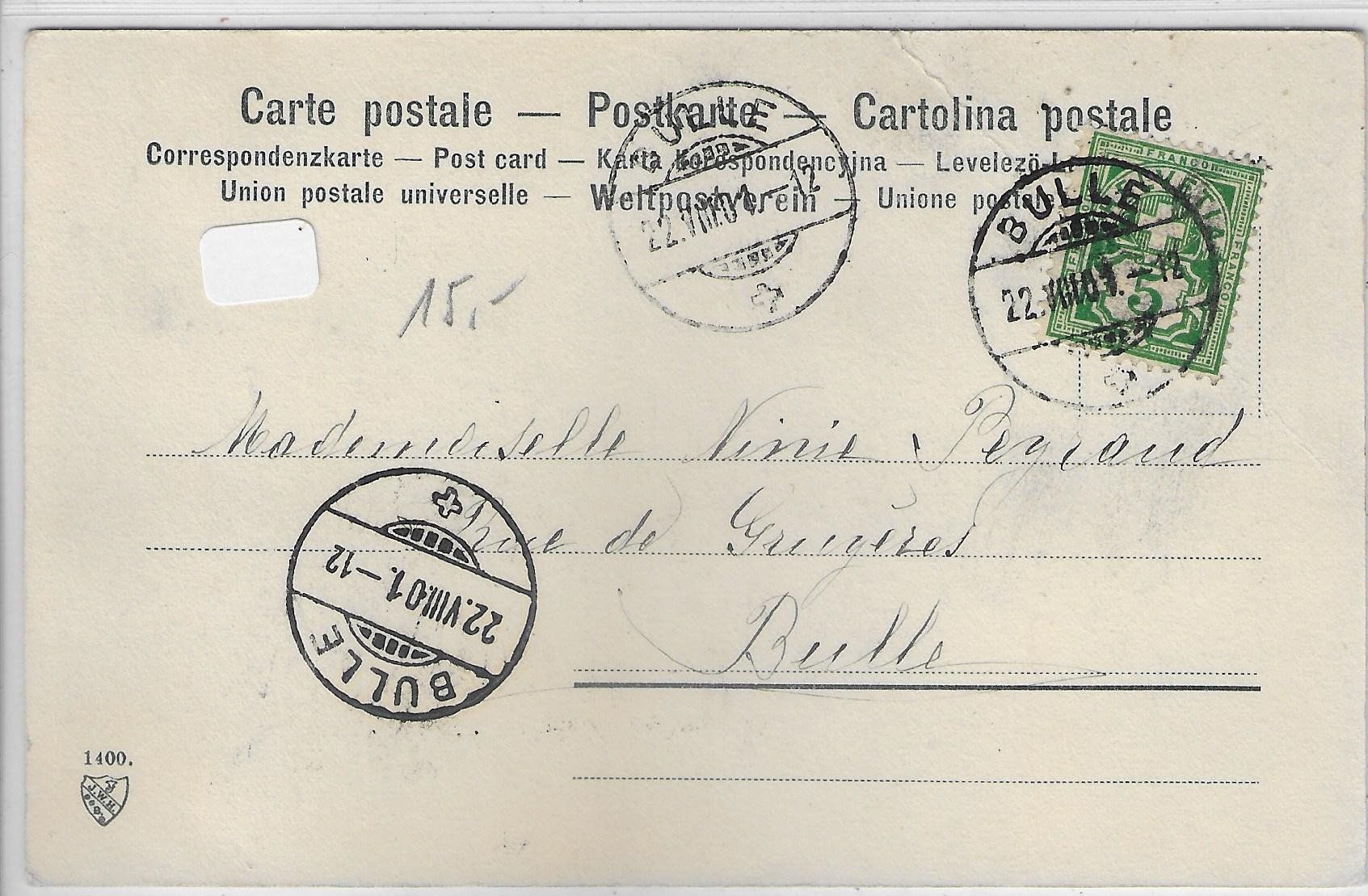 Cartoline postali: Junge Frau mit Blumenstrauss im Winter – Usato da Ettingen venduto da Kartenplanet 1
