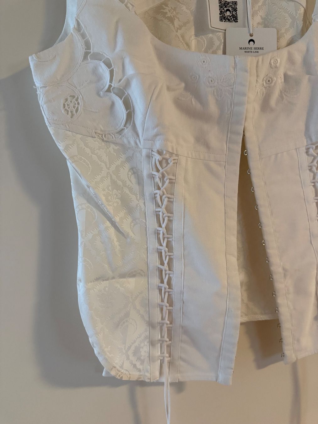 Top: Marine Serre corset top, Fr 38 – Nuovo e nell'imballaggio originale da Zürich venduto da kuz_mnn9 1