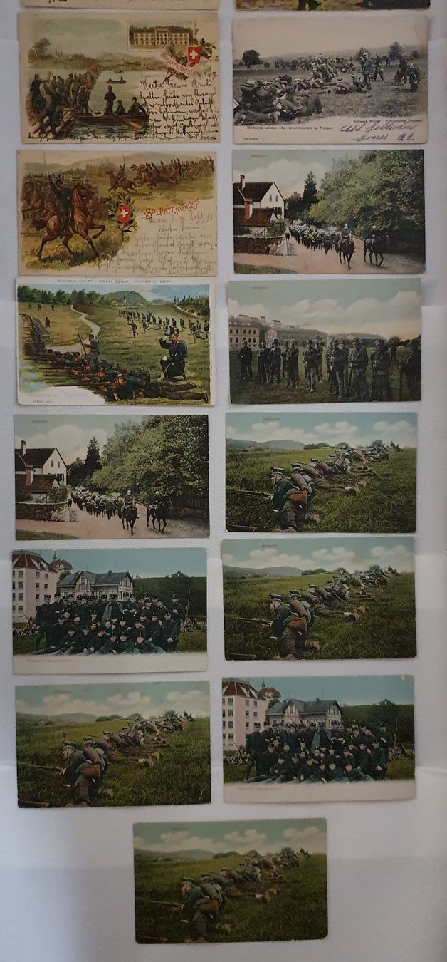 Ansichtskarten: Lot von 17 Militär - Ansichtskarten – Gebraucht aus Kreuzlingen von Rschweiz1 3