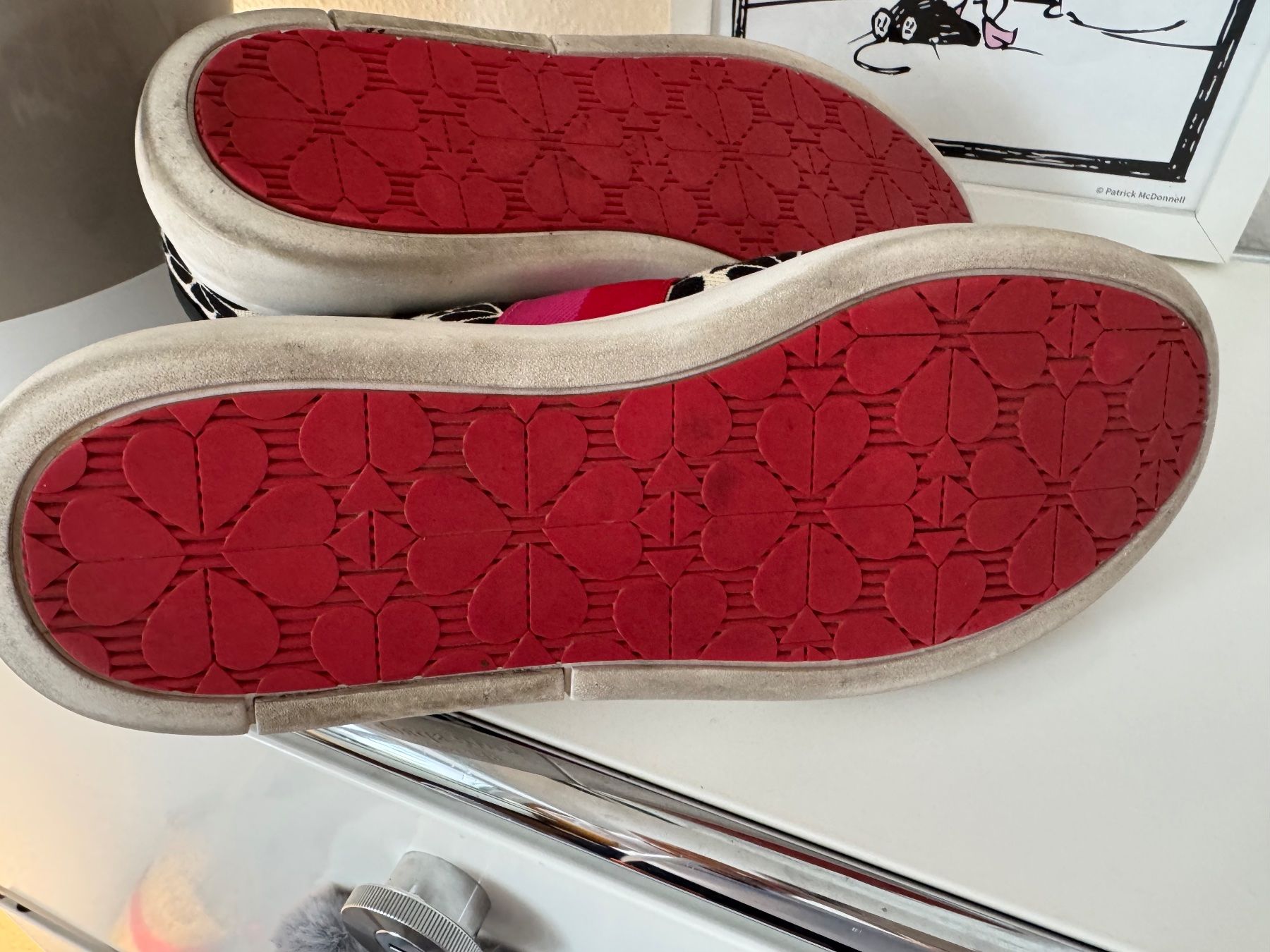 Kate Spade Herrenschuhe: KATE SPADE Sneaker 41 Lede/Stoff Flower Cream Multi – Gebraucht aus Zuerich von Moochie 6