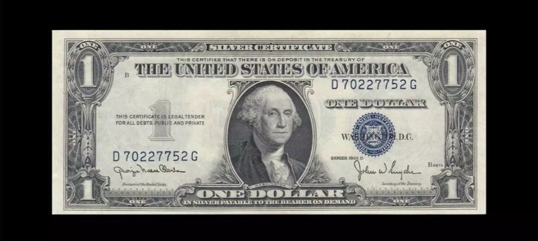 Banconote: USA 1935-D SILVER CERTIFICATE UNC – Nuovo (secondo la descrizione) da Cousset venduto da Patricio77