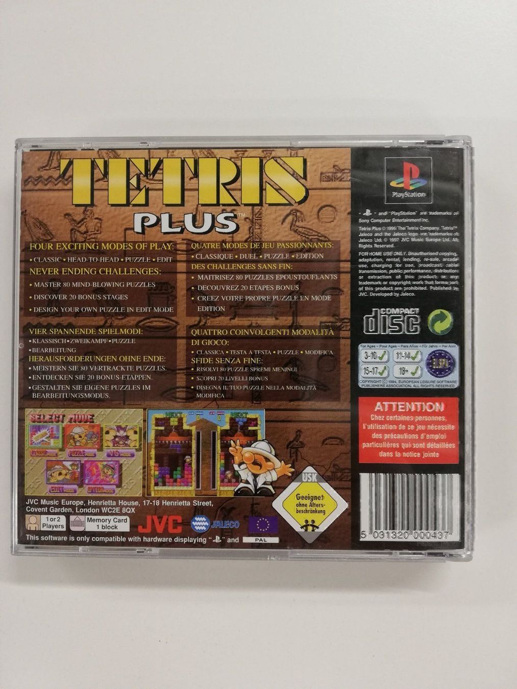 Sony Giochi: Tetris Plus / Sony Playstation 1 PSX PS1 – Usato da St. Gallen venduto da zorro_dc 1
