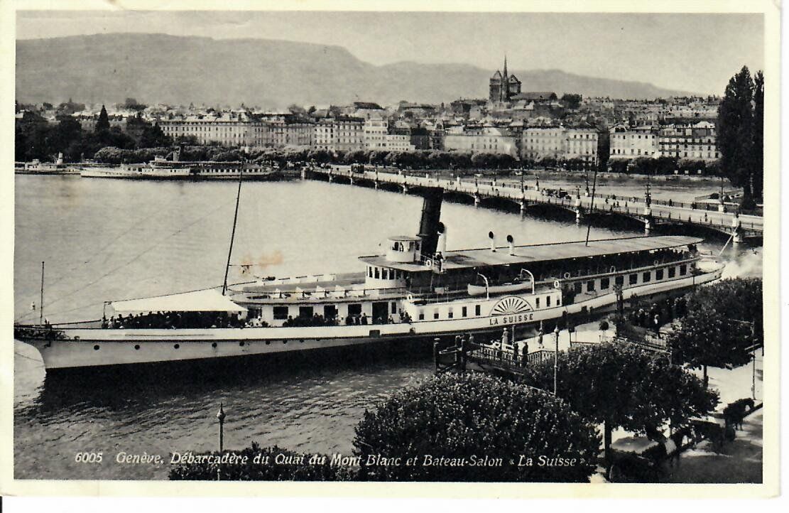 Ansichtskarten: Genève mit Schiff – Gebraucht aus Hochdorf von Ziegel-16