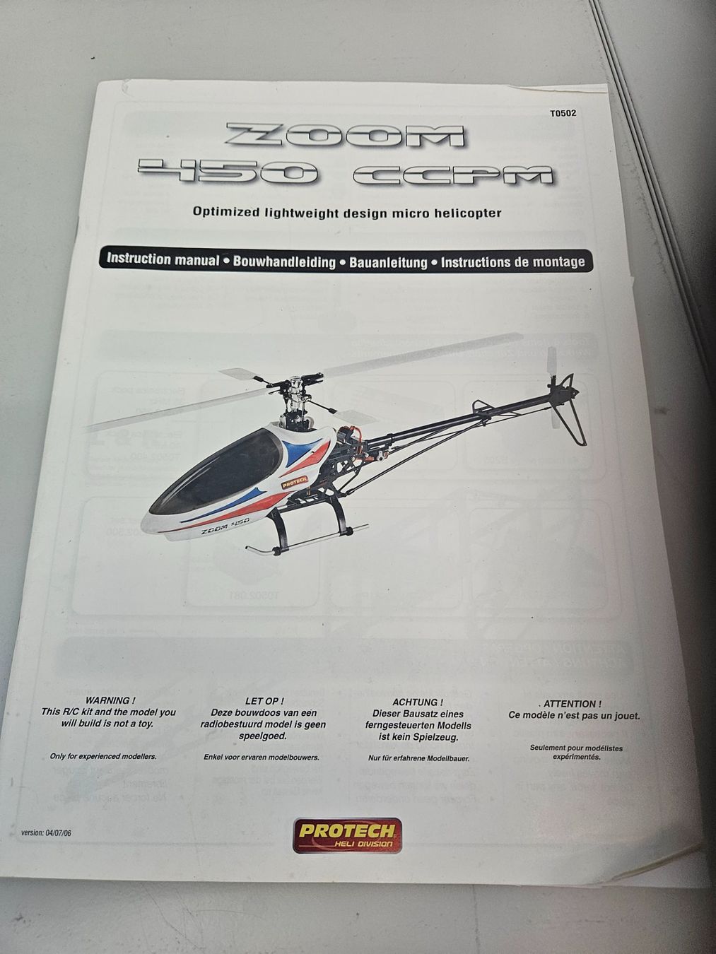 Modellismo RC: Helikopter Zoom 450 Protech RC – Usato da Tägerwilen venduto da picasso811 3