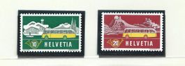 SUISSE 1953 - Postes alpestres **