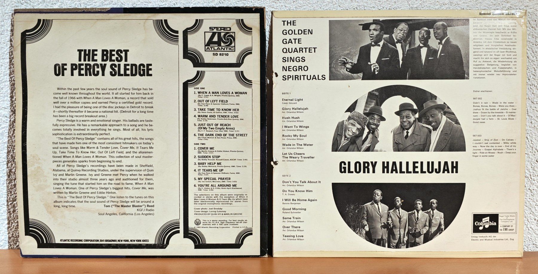 Schallplatten: 2 LPs • Percy Sledge & The Golden Gate Quartet • 1969 – Gebraucht aus Hagenbuch ZH von Maro13 1
