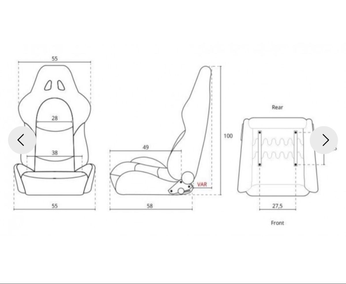 Accessori per altri veicoli: Universal Sportsitz Halbschalensitz Type RS6 II – Nuovo (secondo la descrizione) da Triengen venduto da limacher04 3