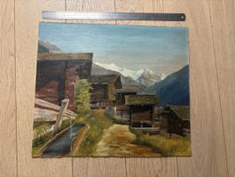 Huile sur panneau E.Reusser
