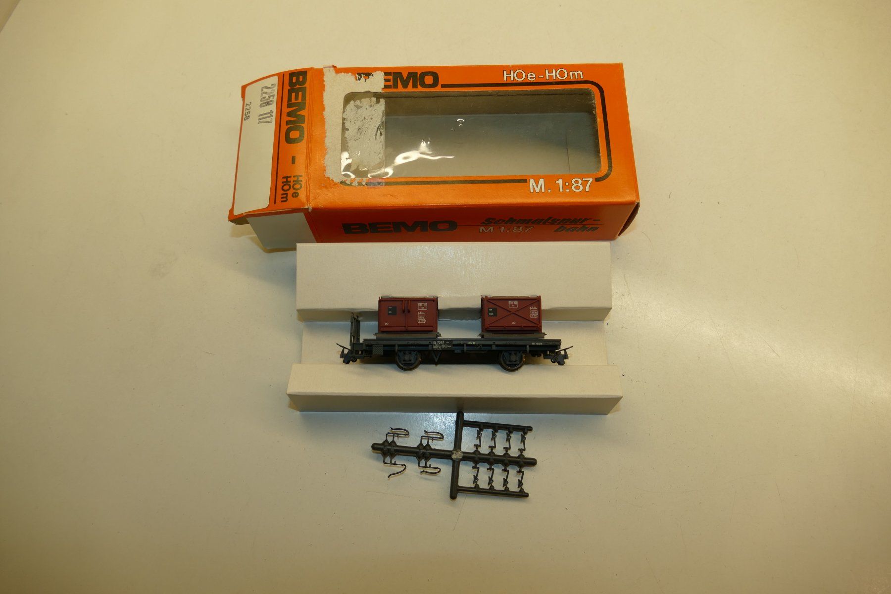 Bemo Modellini di ferrovie: Bemo H0m: RhB Kiesbehälterwagen – Nuovo (secondo la descrizione) da Niederhasli venduto da rail-duerst