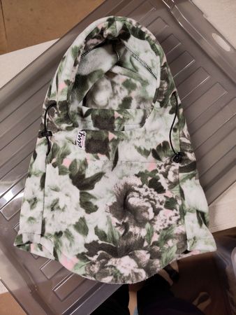 Eivy Kapuze Fleece blumig grün, neuwertig