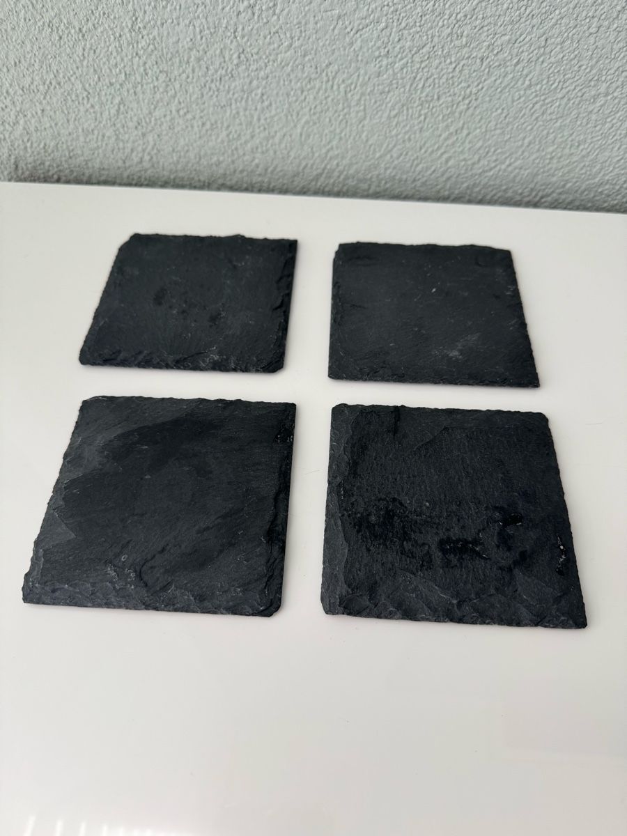 Tutte le decorazioni: 4x Deko Schieferplatten - 10x10cm – Usato da Frutigen venduto da _.Anja.B._