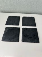4x Deko Schieferplatten - 10x10cm