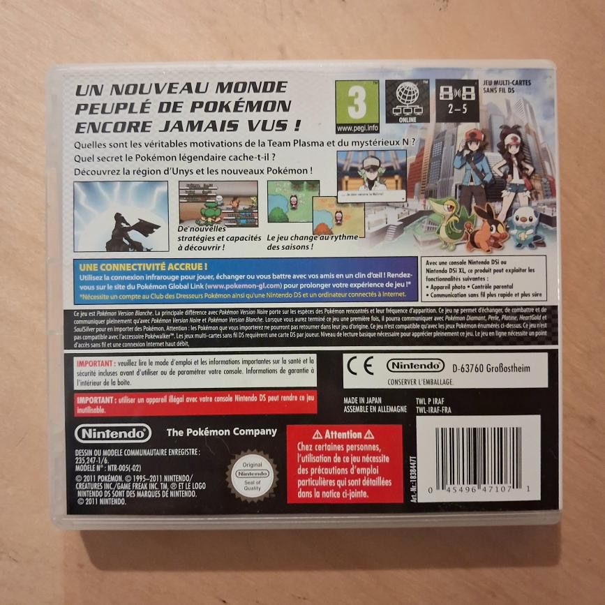 Pokémon Giochi: Pokémon Version Blanche - Nintendo DS - Jeu Complet! – Usato da Gland venduto da Grenier_Swiss 1
