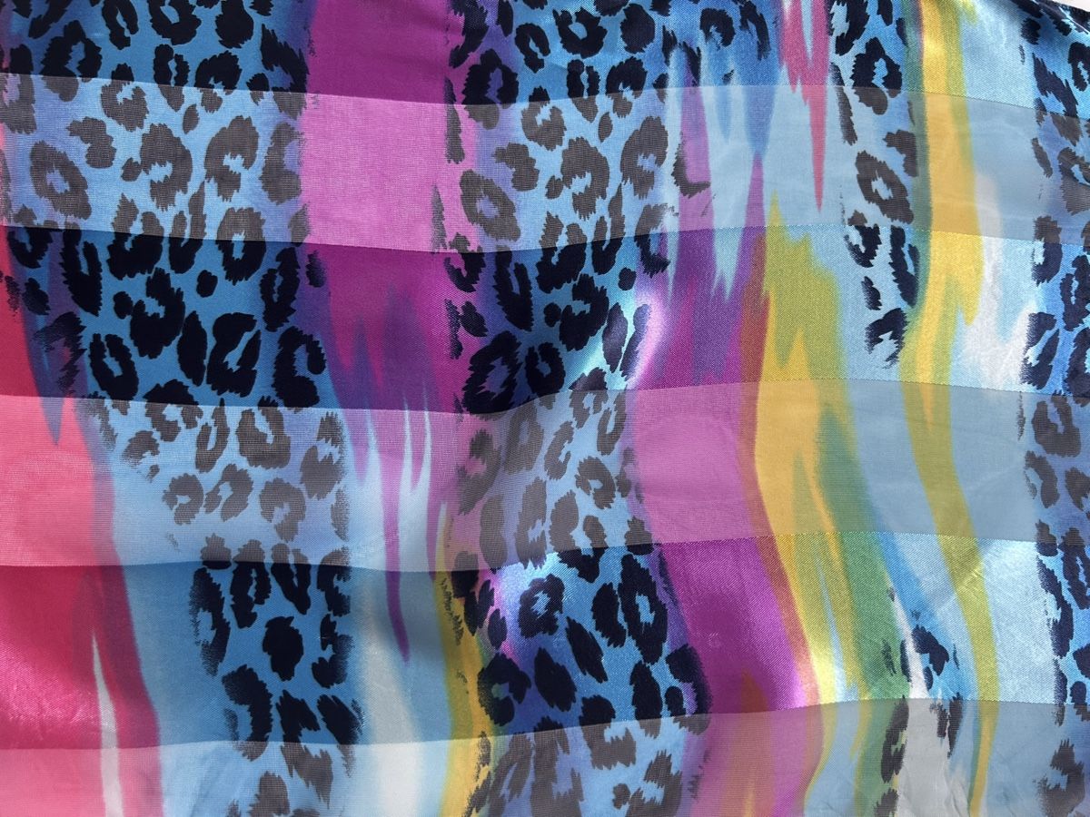 Polyester Foulards, Tücher & Schals: Scarf polyester multi-color animal print used – Neu (gemäss Beschreibung) aus Saland von ele_vc96 1