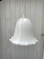 Vintage Art Deco Glockenlampe Deckenlampe Opalglas
