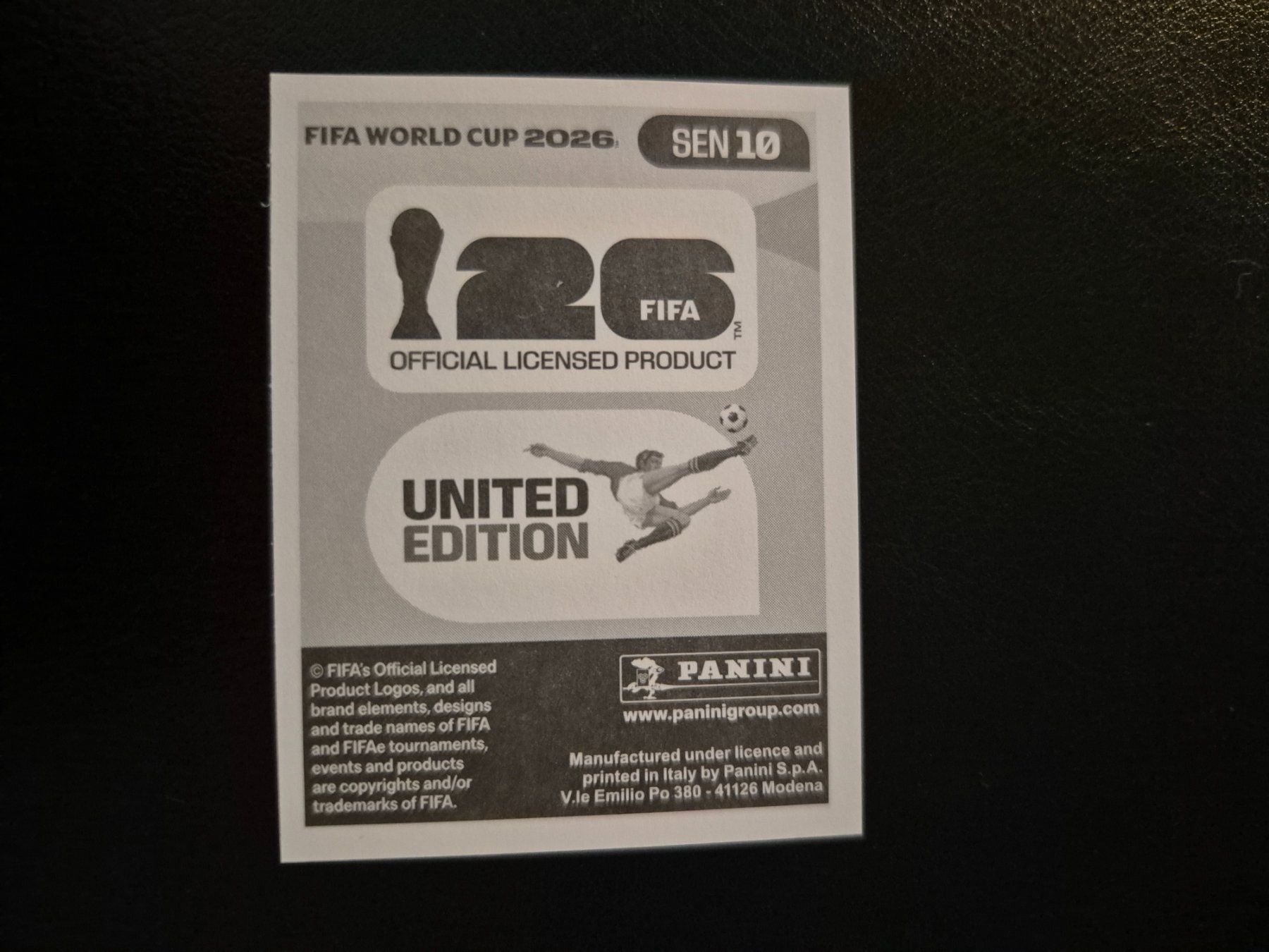 Panini Sammelbilder & Trading cards: Panini WM 26 SEN 10 – Neu (gemäss Beschreibung) aus Rorschacherberg von AJ3108 1