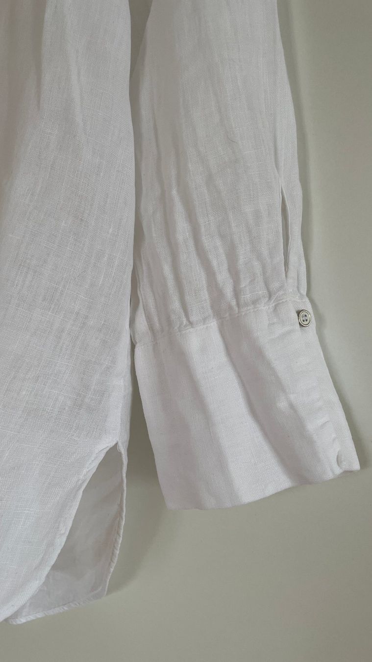 Blusen: Leinenbluse weiss, Grösse XS – Gebraucht aus Burgdorf von Crown. 2