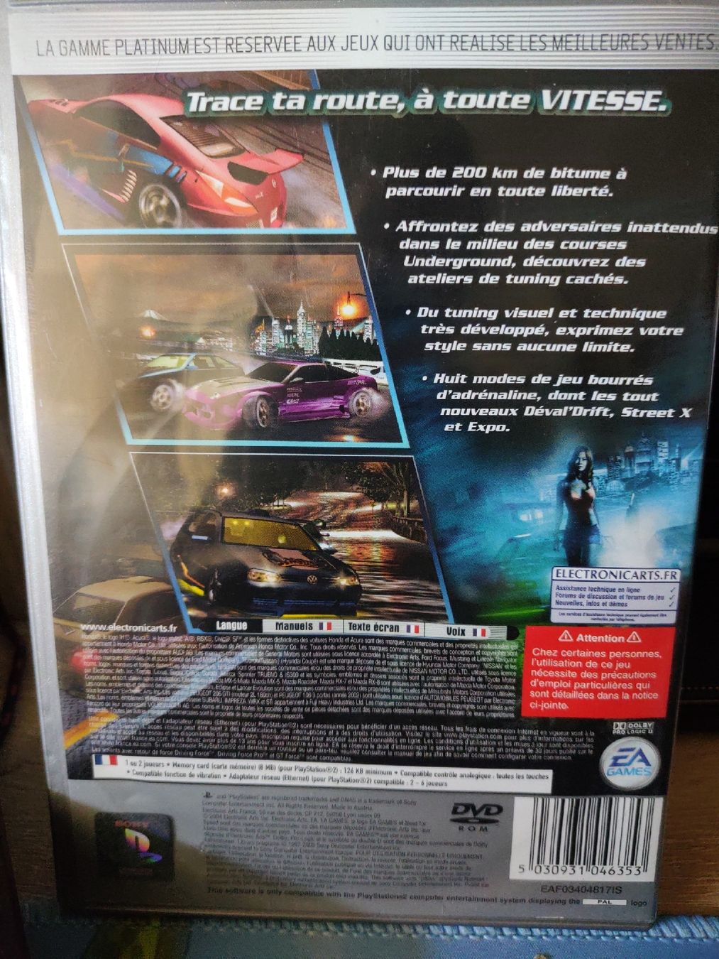 Sony Spiele: Jeu PlayStation 2 Need for Speed Underground 2 Platinum – Gebraucht aus Fribourg von PastGame 1