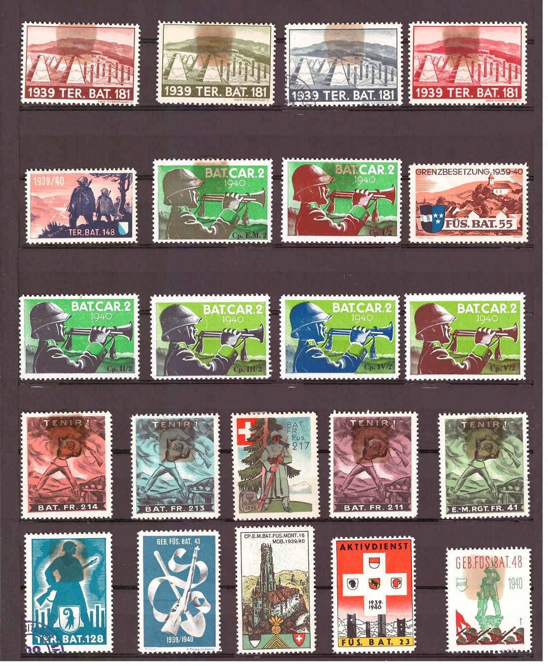 Tutti i francobolli: SOLDATENMARKEN – Usato da Dübendorf venduto da Piero2 3