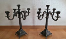2 Kandelaber 925 Sterling, ein paar 5 armige Kerzenständer