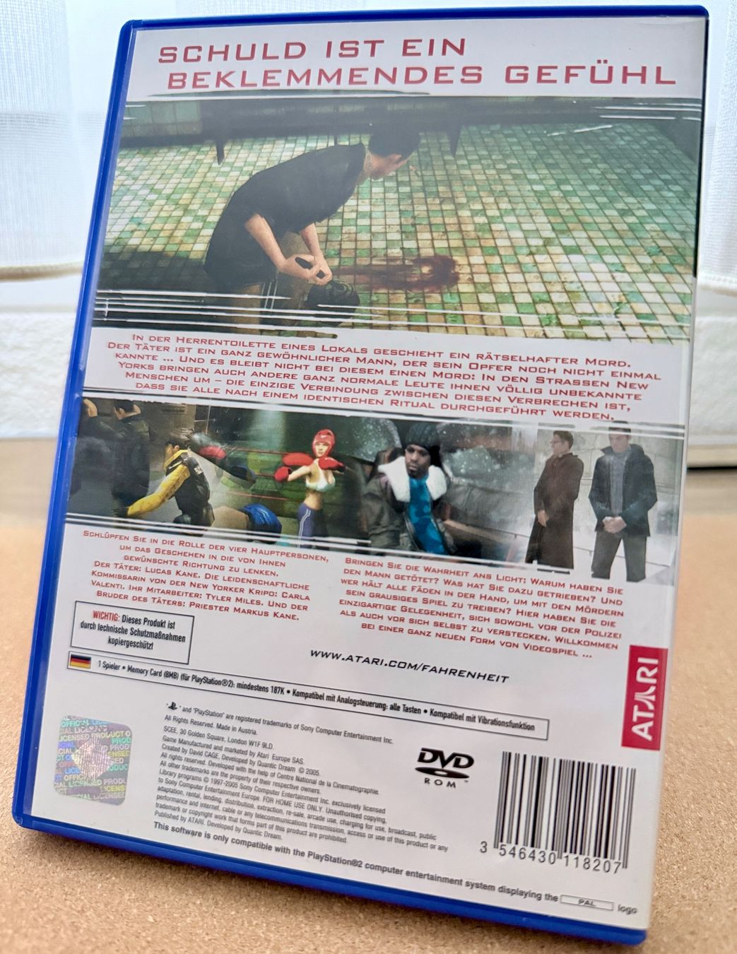 Sony Spiele: PS2 Fahrenheit (USK) – Gebraucht aus Dintikon von Onomichio-Kun 1